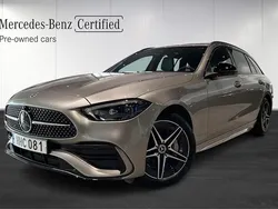 Svart Begagnad 2022 Mercedes C300e AMG line Kombi | 429 900 kr (Marknadspris)