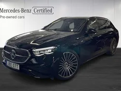 Svart (black) Begagnad 2025 Mercedes E300 AMG line Kombi | 718 900 kr (Marknadspris)