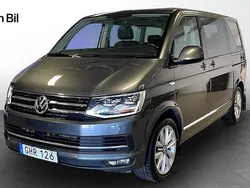 Grå (indiumgrå metallic) Begagnad 2018 VW Multivan Highline Minibuss | 419 900 kr (Superpris)