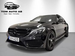 Svart Begagnad 2015 Mercedes C220 AMG line Kombi | 259 900 kr (Dyr)