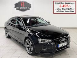 Svart Begagnad 2014 Audi A5 Sportback Halvkombi | 139 000 kr (Marknadspris)