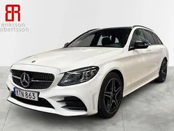 Vit Begagnad 2019 Mercedes C220 AMG Kombi | 329 900 kr (Dyr)