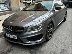 Grå Begagnad 2016 Mercedes CLA200 Shooting Brake AMG Kombi | 205 000 kr (Marknadspris)