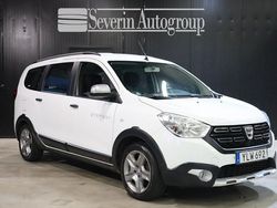 Vit Begagnad 2017 Dacia Lodgy Stepway Minibuss | 99 000 kr (Dyr)