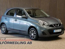 Mörkgrå (gråmetallic) Begagnad 2015 Nissan Micra Halvkombi | 89 000 kr (Lite dyr)