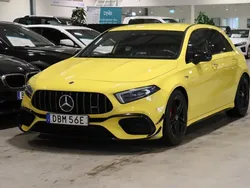 Gul Begagnad 2019 Mercedes A45 AMG AMG Halvkombi | 499 900 kr (Marknadspris)