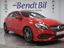 Röd Begagnad 2017 Mercedes A180 AMG Halvkombi | 189 500 kr (Marknadspris)