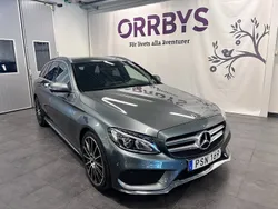 Grå Begagnad 2018 Mercedes C220 AMG line Kombi | 249 000 kr (Marknadspris)