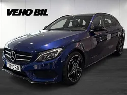 Blå Begagnad 2017 Mercedes C220 AMG Kombi | 239 800 kr (Marknadspris)