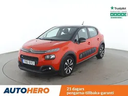 Orange Begagnad 2017 Citroën C3 PureTech Halvkombi | 129 000 kr (Marknadspris)