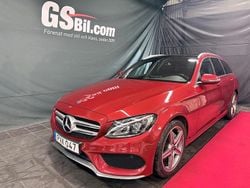 Röd Begagnad 2017 Mercedes C220 AMG Kombi | 279 900 kr (Dyr)
