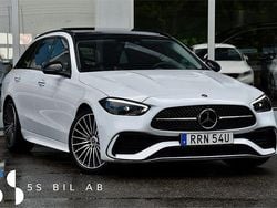 Vit Begagnad 2021 Mercedes C220 AMG Kombi | 439 900 kr (Marknadspris)