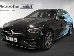 Svart Begagnad 2023 Mercedes C300 AMG Kombi | 569 900 kr