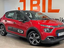 Röd Begagnad 2022 Citroën C3 PureTech Halvkombi | 169 900 kr (Marknadspris)