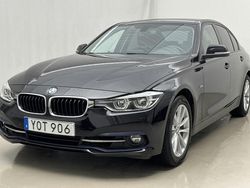 Svart Begagnad 2018 BMW 330 Sport Line Sedan | 219 800 kr (Bra pris)