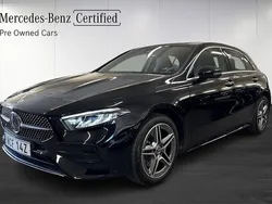 Svart Begagnad 2024 Mercedes A250 AMG Halvkombi | 378 900 kr (Marknadspris)