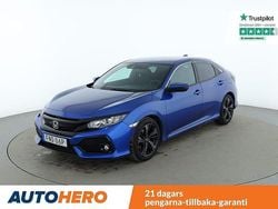 Blå Begagnad 2018 Honda Civic Elegance Halvkombi | 195 000 kr (Marknadspris)