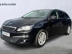 Svart Begagnad 2015 Peugeot 308 Active Kombi | 104 900 kr (Marknadspris)
