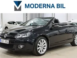 Svart Begagnad 2012 VW Golf Cabriolet Cab | 149 700 kr
