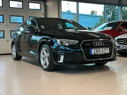 Svart Begagnad 2017 Audi A3 Sportback Proline Halvkombi | 229 900 kr (Dyr)