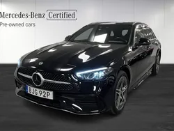 Svart Begagnad 2023 Mercedes C300e AMG line Kombi | 498 999 kr (Marknadspris)