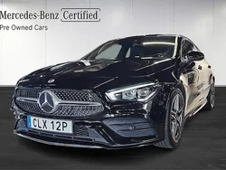 Svart Begagnad 2022 Mercedes CLA200 Shooting Brake AMG Kombi | 269 900 kr (Bra pris)