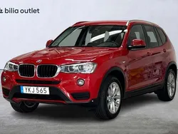 Röd Begagnad 2017 BMW X3 Sport Line SUV | 184 900 kr (Marknadspris)