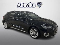 Svart Begagnad 2021 Audi A3 Sportback Advanced Plus Halvkombi | 249 900 kr (Marknadspris)