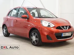 Röd Begagnad 2015 Nissan Micra Halvkombi | 54 899 kr (Marknadspris)