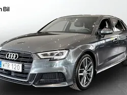 Daytonagrå pärleffekt Begagnad 2018 Audi A3 S-Line | 249 000 kr (Marknadspris)