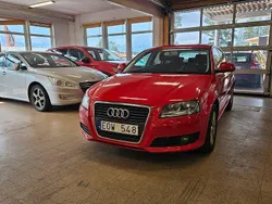 Röd Begagnad 2008 Audi A3 Sportback Comfort Halvkombi | 54 900 kr (Marknadspris)