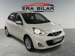 Vit Begagnad 2013 Nissan Micra Halvkombi | 69 800 kr (Marknadspris)