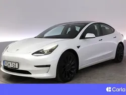 Vit Begagnad 2023 Tesla Model 3 Performance Sedan | 399 900 kr (Marknadspris)