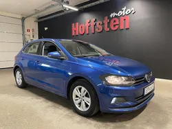 Blå Begagnad 2019 VW Polo Halvkombi | 123 900 kr (Marknadspris)