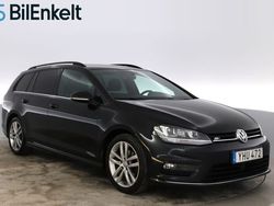 Svart Begagnad 2016 VW Golf VII R-line Kombi | 139 900 kr (Marknadspris)