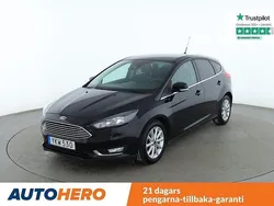 Svart Begagnad 2016 Ford Focus Titanium Halvkombi | 116 000 kr (Dyr)