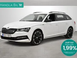Vit Begagnad 2021 Skoda Superb SportLine Kombi | 309 990 kr (Lite dyr)
