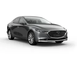 Grå Ny 2024 Mazda 3 Exclusive-Line Sedan | 367 600 kr (Lite dyr)