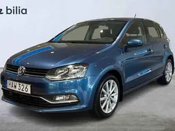 Blå Begagnad 2016 VW Polo Halvkombi | 139 500 kr (Lite dyr)
