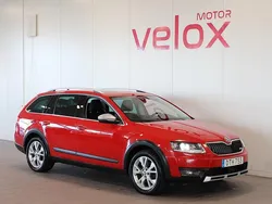 Röd Begagnad 2016 Skoda Octavia Scout Kombi | 129 900 kr (Marknadspris)