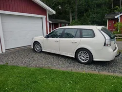 Vit Begagnad 2008 Saab 9-3 Linear Kombi | 49 500 kr (Lite dyr)