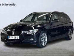 Svart Begagnad 2015 BMW 320 Kombi | 209 900 kr