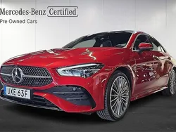 Röd Begagnad 2024 Mercedes CLA250e Advanced Plus Sedan | 459 900 kr (Marknadspris)