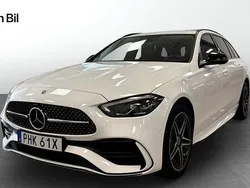 Vit Begagnad 2023 Mercedes C300e AMG line Kombi | 459 900 kr (Marknadspris)