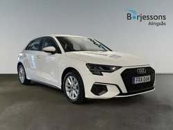 Vit Begagnad 2023 Audi A3 Sportback Proline Halvkombi | 279 900 kr (Marknadspris)
