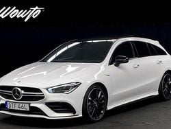 Vit (polarvit) Begagnad 2021 Mercedes CLA35 AMG AMG Kombi | 419 800 kr (Marknadspris)