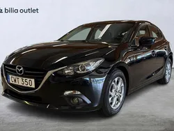 Svart Begagnad 2016 Mazda 3 Inclusive Halvkombi | 129 900 kr (Marknadspris)