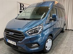 Blå Begagnad 2019 Ford Transit Custom Minibuss | 369 900 kr