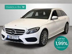 Vit Begagnad 2017 Mercedes C220 AMG Kombi | 279 900 kr (Lite dyr)