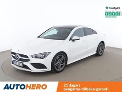 Vit Begagnad 2021 Mercedes CLA200 AMG line Sportkupé | 315 000 kr (Marknadspris)